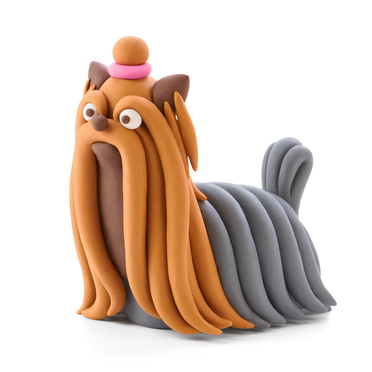 Black Hay Clay Dog Story Playdoh & Moulding