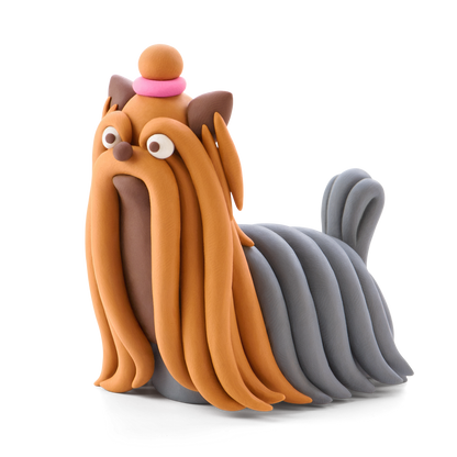 Black Hay Clay Dog Story Playdoh & Moulding
