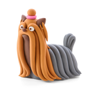 Black Hay Clay Dog Story Playdoh & Moulding