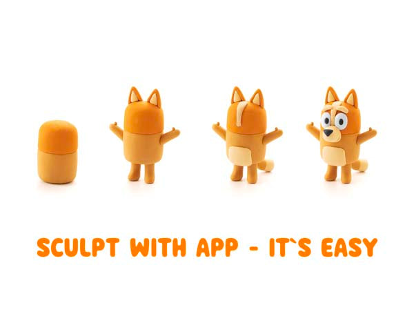 White Smoke Hey Clay Bluey & Friends Set (15 cans) Playdoh & Moulding