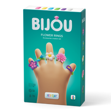 Black Hey Clay Bijou Flower Rings Playdoh & Moulding
