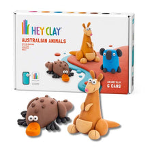 White Smoke Hey Clay Australian Animals Medium Set (6 Cans) Playdoh & Moulding
