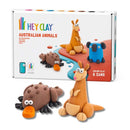 White Smoke Hey Clay Australian Animals Medium Set (6 Cans) Playdoh & Moulding