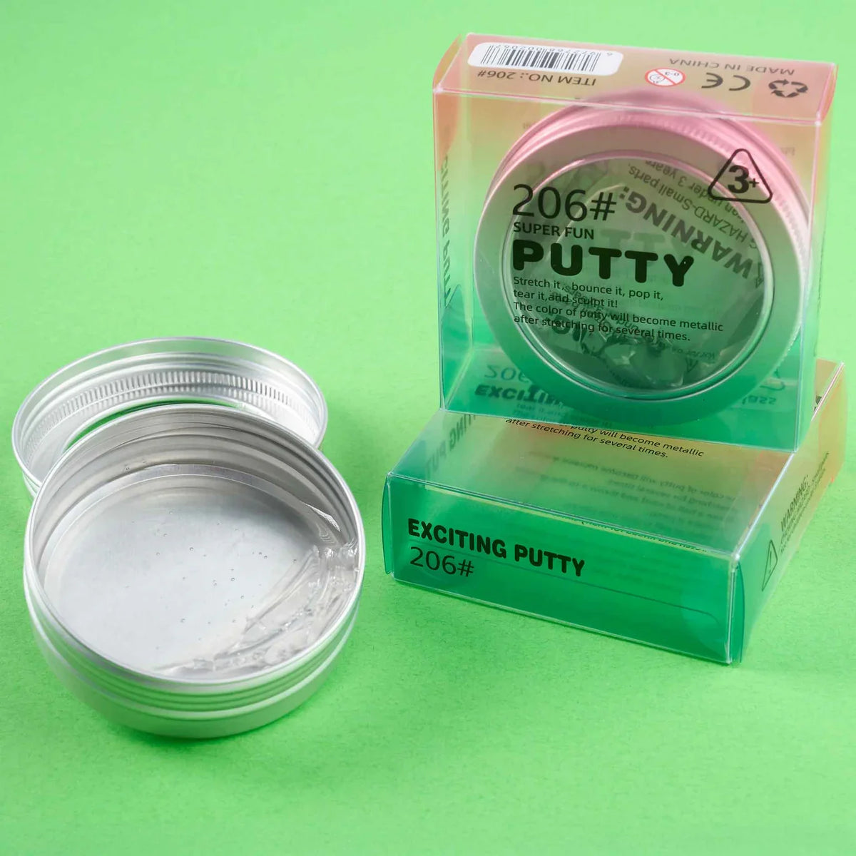 Light Green Putty Liquid Glass Squishy & Squeeze