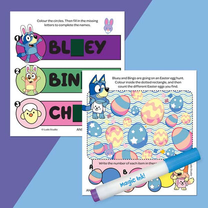 Sky Blue Inkredibles Magic Ink Bluey Easter Easter