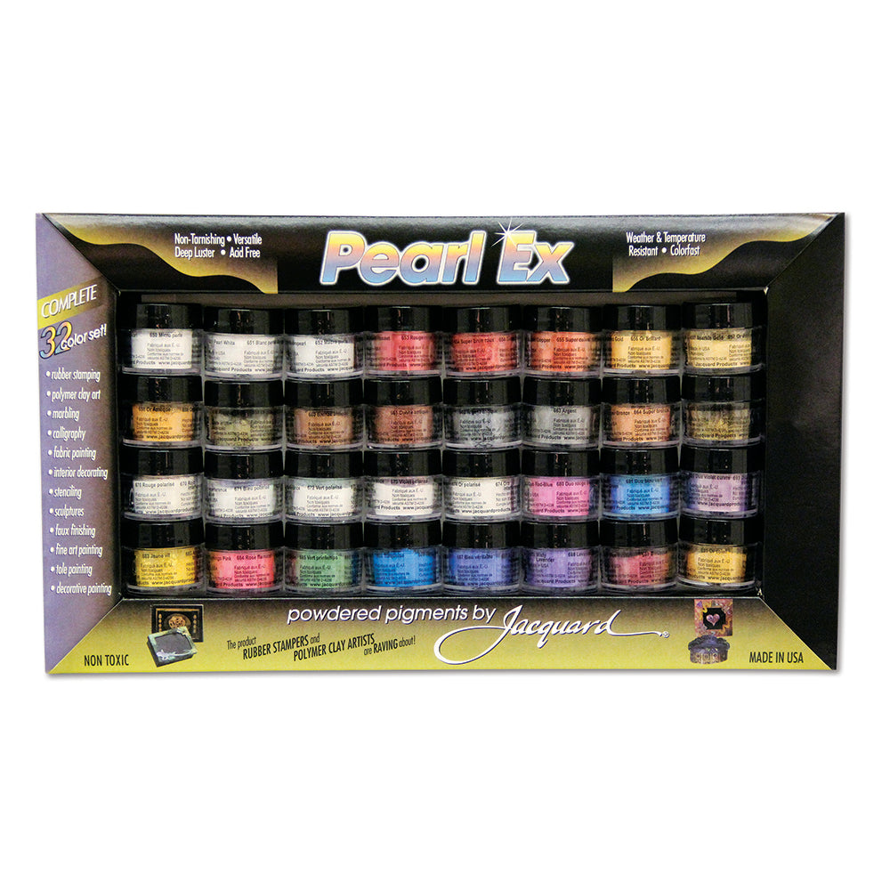 Black Pearl Ex Assorted Colours Set, pk32 Resin Dyes, Pigments and Colours