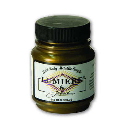 Black Jacquard Lumiere 70ml Old Brass Acrylic Paints