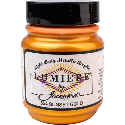 Black Jacquard Lumiere 70ml Sunset Gold Acrylic Paints