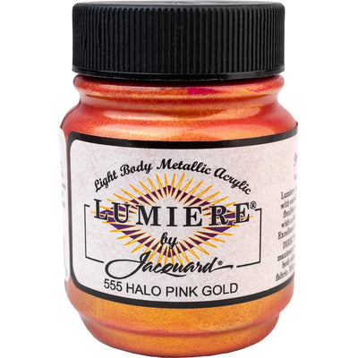 White Smoke Jacquard Lumiere 70ml Halo Pink Gold Acrylic Paints