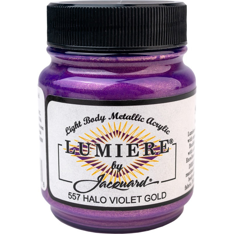 White Smoke Jacquard Lumiere 70ml Halo Violet Gold Acrylic Paints