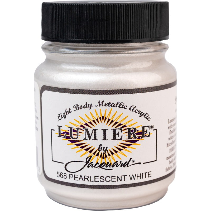White Smoke Jacquard Lumiere 70ml Pearlescent White Acrylic Paints