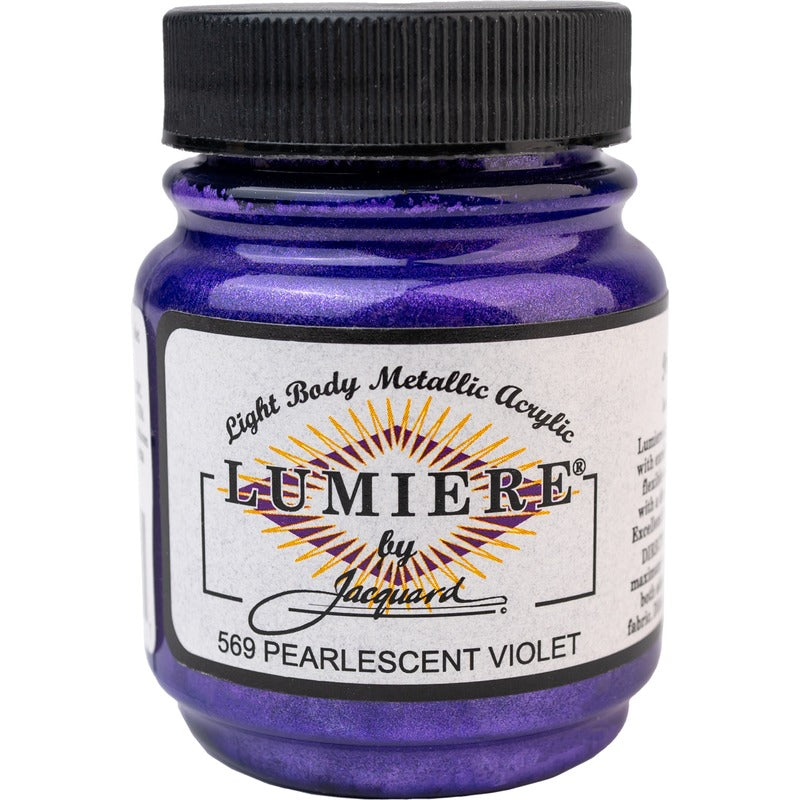 White Smoke Jacquard Lumiere 70ml Pearlescent Violet Acrylic Paints