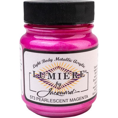White Smoke Jacquard Lumiere 70ml PEARLESCENT MAGENTA Acrylic Paints