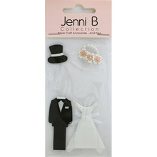 Gray Jenni B Bride-Groom 4Pcs Stencils and Templates