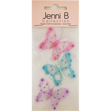 Light Gray Jenni B PVC Glitter Butterfly 3Pcs Stencils and Templates