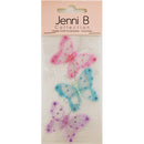 Light Gray Jenni B PVC Glitter Butterfly 3Pcs Stencils and Templates