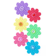 White Smoke Jenni B Polka Dot Flowers 6Pcs Stencils and Templates