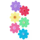 White Smoke Jenni B Polka Dot Flowers 6Pcs Stencils and Templates
