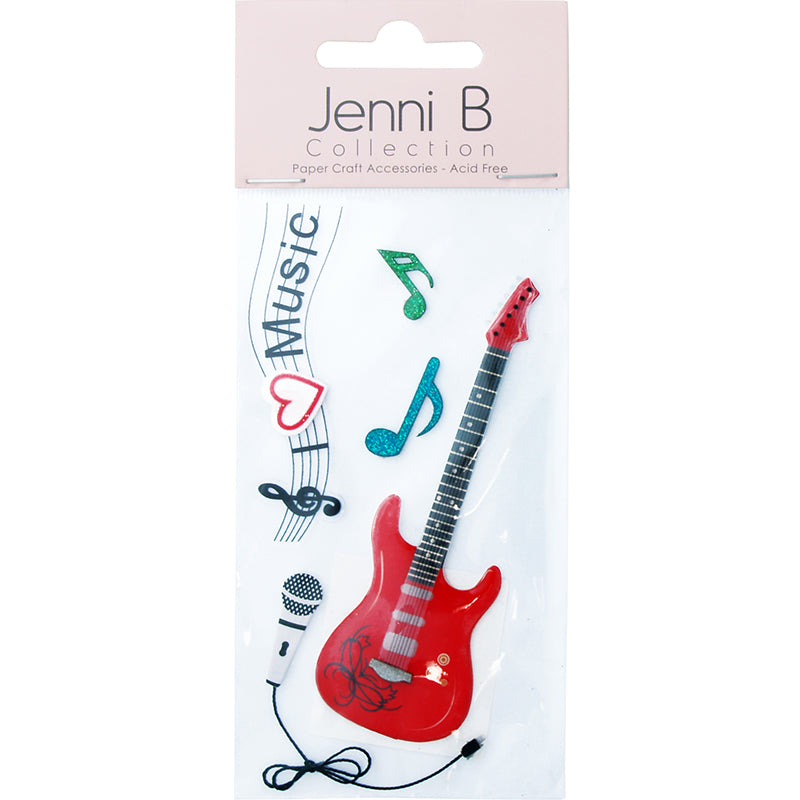White Smoke Jenni B Music 5Pcs Stencils and Templates