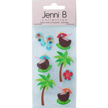 Light Gray Jenni B Tropical Holiday 8Pcs Stencils and Templates