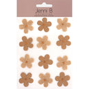 White Smoke Jenni B Flowers Burlap Kraft 12Pcs Stencils and Templates