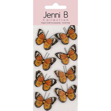 Light Gray Jenni B Tropical Butterfly Yellow 8Pc Stencils and Templates