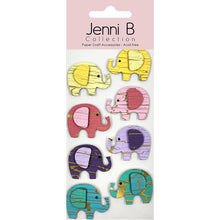 Thistle Jenni B Crackled Elephant 8Pc Stencils and Templates