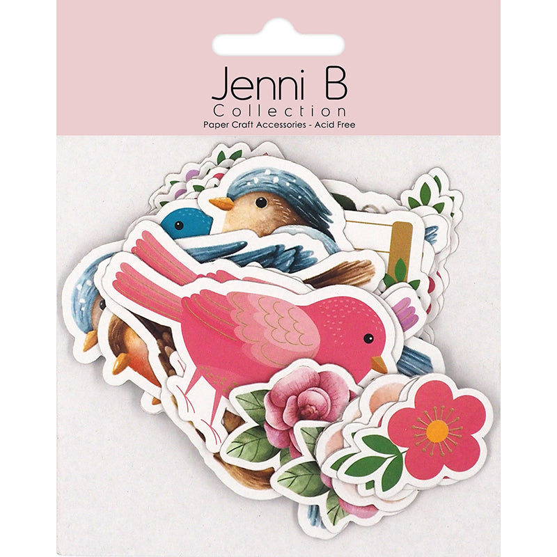 Lavender Jenni B Die Cut Sweet Chirps 24Pc Stencils and Templates