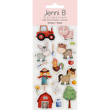 Misty Rose Jenni B Sticker Farm Life 17Pc Paper Craft