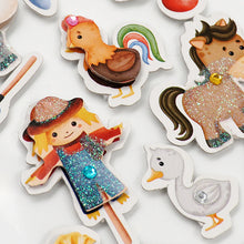 Lavender Jenni B Sticker Farm Life 17Pc Paper Craft