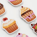 Lavender Jenni B Sticker Cupcake Sparkle 8Pc Paper Craft