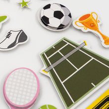 Lavender Jenni B Sticker Sports 17Pc Paper Craft
