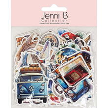Misty Rose Jenni B Diecuts Ephemera Travel  50Pc Stencils and Templates