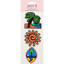 Misty Rose Jenni B Adhesive Emb Beach Vibes 3Pc Stencils and Templates