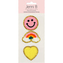 Jenni B Adhesive Emb Patches Rainbow 3Pc