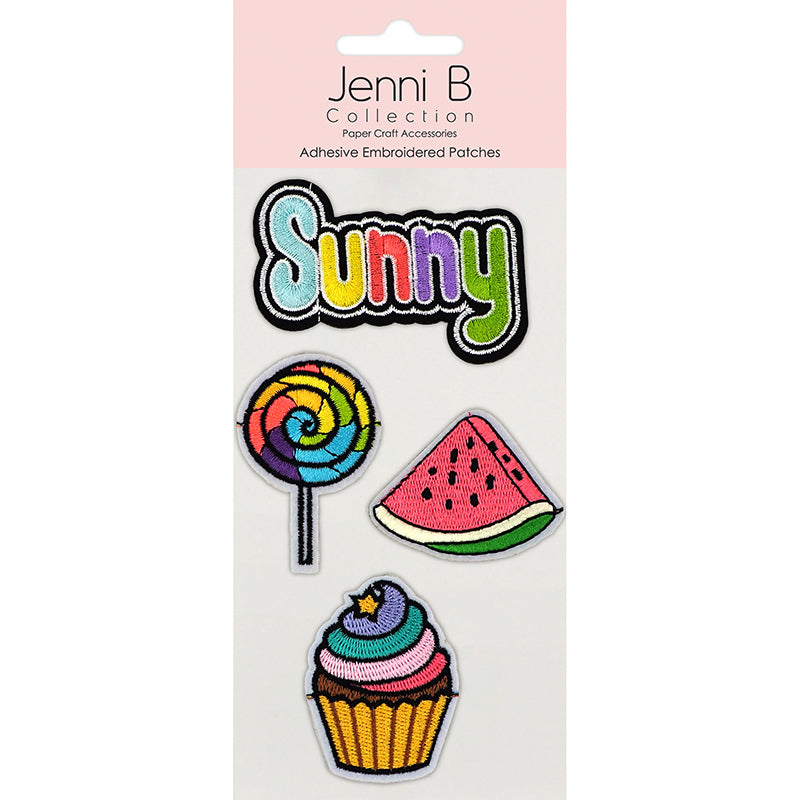 Lavender Jenni B Adhesive Emb Sunny Treats 4Pc Stencils and Templates