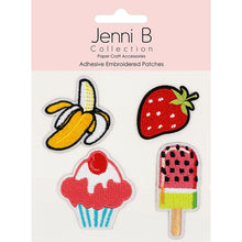 Misty Rose Jenni B Adhesive Emb Patches Fruits 4Pc Stencils and Templates