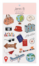 Misty Rose Jenni B Sticker Book, Travel 8Pg Paper Craft