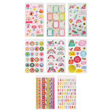 White Smoke Jenni B Sticker Book Blossoms 8Pg Paper Craft