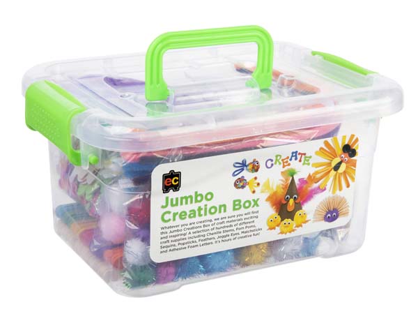 White Smoke EC Jumbo Art & Craft Creations Box, 418pcs Kids Activities