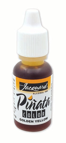 White Smoke Jacquard Pinata Alcohol Ink, Golden Yellow, 14ml Ink