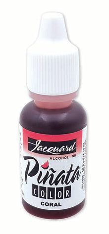 White Smoke Jacquard Pinata Alcohol Ink, Coral, 14ml Ink