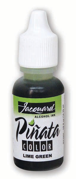 White Smoke Jacquard Pinata Alcohol Ink, Lime Green, 14ml Ink