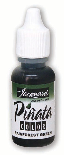 White Smoke Jacquard Pinata Alcohol Ink, Rainforest Green, 14ml Ink