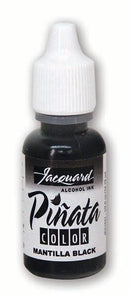 White Smoke Jacquard Pinata Alcohol Ink, Mantilla Black, 14ml Ink