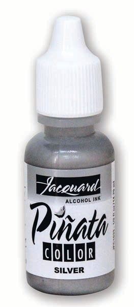 White Smoke Jacquard Pinata Alcohol Ink, Silver, 14ml Ink
