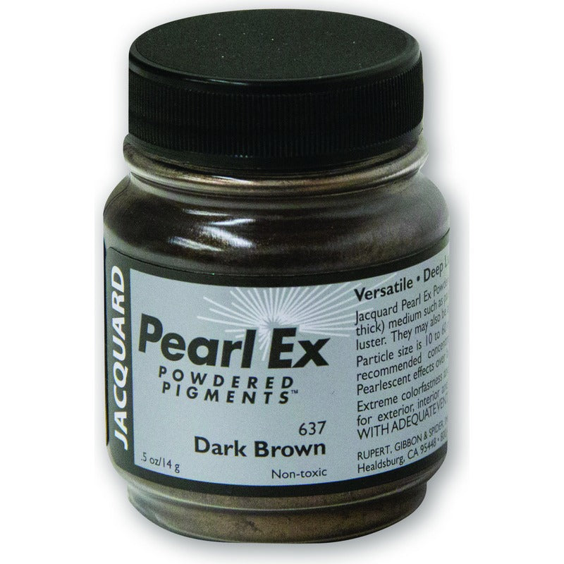 Black Jacquard Pearl Ex Powdered Pigments 14gm DARK BROWN Resin Dyes, Pigments, and Colours