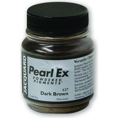 Black Jacquard Pearl Ex Powdered Pigments 14gm DARK BROWN Resin Dyes, Pigments, and Colours