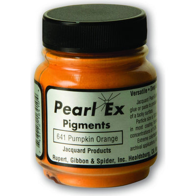 Black Jacquard Pearl Ex Powdered Pigments 21gm PUMPKIN ORANGE Resin Dyes, Pigments, and Colours