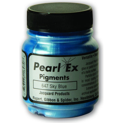 Black Jacquard Pearl Ex Powdered Pigments 21gm SKY BLUE Resin Dyes, Pigments, and Colours